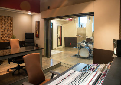 Control Room view into Studio