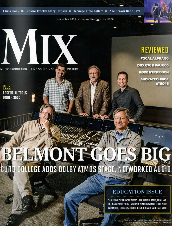 Belmont University Mix Magazine November 2015